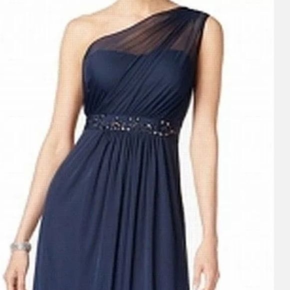 Adrianna Papell event dress size 2 one shoulder - Picture 2 of 6